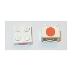 LEGO 3003px6 Brick 2 x 2 with Red Dot Pattern