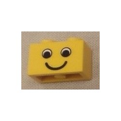 LEGO 3004p0b Brick 1 x 2 with Eyes and Smile Pattern