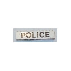 LEGO 3009p18b Brick 1 x 6 with Thin Black POLICE Pattern