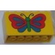 LEGO 6213px3 Brick 2 x 6 x 3 with Butterfly Pattern