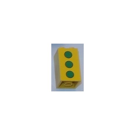 LEGO 30145p02 Brick 2 x 2 x 3 with Green Dots Pattern