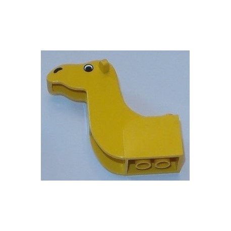 LEGO 30143px1 Animal Camel Head 3 x 7 x 5 & 13 with Eyes and Nose Pattern