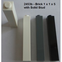 LEGO 2453 ou 2453b Brick 1 x 1 x 5 with Solid Stud