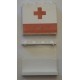 LEGO 4215ap02 Panel 1 x 4 x 3 with Red Cross and Stripe Pattern