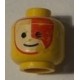 LEGO 3626bp3j Minifig Head with Islander White_Red Painted Face Pattern