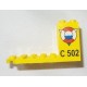 LEGO 30250px4 Bracket 4 x 7 x 3 with Lifepreserver Logo and C 502 Pattern