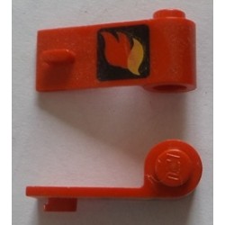 LEGO 3821p09 Door 1 x 3 x 1 Right with Fire Logo Pattern