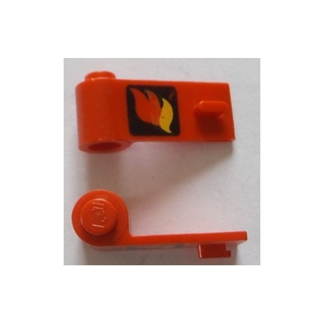 LEGO 3822p09 Door 1 x 3 x 1 Left with Fire Logo Pattern
