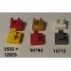 LEGO 15712 Tile Special 1 x 1 with Clip with Rounded Edges