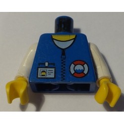 LEGO 973px464 Minifig Torso with Lifepreserver and White Shirt Pattern