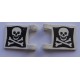 LEGO 2335p30 Flag 2 x 2 with Jolly Roger Pattern