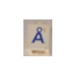 LEGO 3005ptac Brick 1 x 1 with Blue Danish 'Å' Print