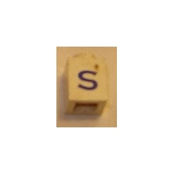 LEGO 3005pts Brick 1 x 1 with Blue S Pattern