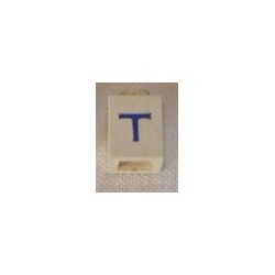 LEGO 3005ptt Brick 1 x 1 with Blue T Pattern