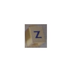 LEGO 3005ptz Brick 1 x 1 with Blue Z Pattern