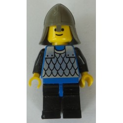 LEGO cas142 Scale Mail - Blue, Blue Legs with Black Hips, Dark Gray Neck-Protector