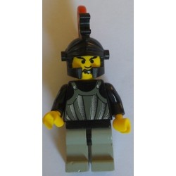 LEGO Cas243 Fright Knights - Knight 1, Black Dragon Helmet, Red Plume