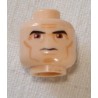 LEGO 3626bpx425 Minifig Head with Thick Black Eyebrows, Blue Eyes, and Scar Pattern