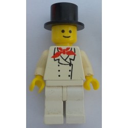 LEGO chef003 Chef - White Legs, Standard Grin, Black Top Hat
