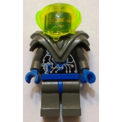 LEGO sp026 Insectoids - Female, blue diamond under circuits, Dark Gray Armor