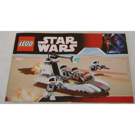 LEGO 7668 instructions (notice) Rebel Scout Speeder (2008)