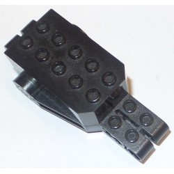 LEGO 32283c02 Motor Pull Back Type 5 4 x 9 x 2 & 1/3 with Black Base and White Axleholes