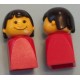 LEGO 4224c01 Figure Finger Puppet with Black Female Hair