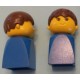 LEGO 4224c02 Figure Finger Puppet with Brown Male Hair