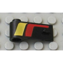 LEGO 3822p03 Door 1 x 3 x 1 Left with Yellow/Red Stripe Pattern
