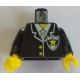 LEGO 973px20c01 Torso Police Suit with Yellow Star Badge Print / Black Arms / Yellow Hands