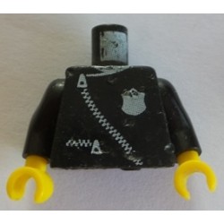 LEGO 973p1g Minifig Torso with Zipper and Old Police Badge Pattern (with arms/hands)