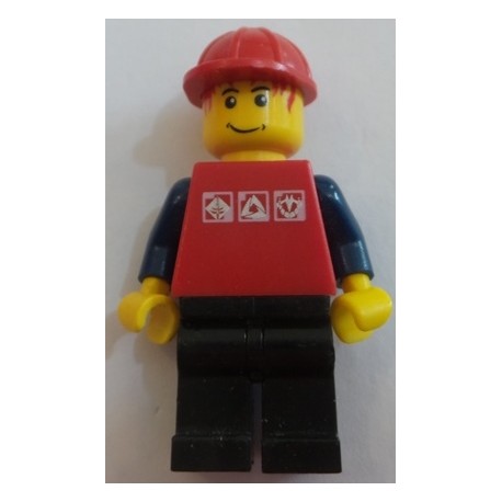 LEGO cty0244  Red Shirt with 3 Silver Logos (2009)