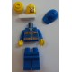 LEGO cty0556 Blue Jacket with Pockets and Orange Stripes (2015)