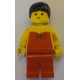 LEGO fbr001 Red Halter Top - Red Legs, Black Ponytail Hair