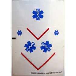 LEGO 60141 Sticker Sheet System Air Ambulance 2064 2007