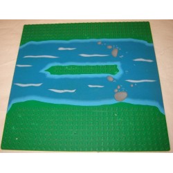 LEGO 309p02 Baseplate 32 x 32 Island with River Pattern