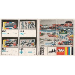 LEGO 150 151 154 155 Train (1966-1972) instructions