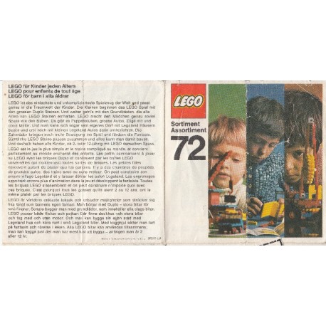 LEGO Catalogue 1972 Large European (97320-EU)