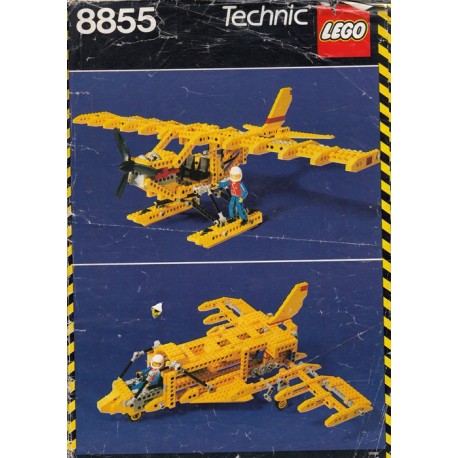 LEGO 8855 Technic Prop Plane (1988) instructions (usagé, complet)