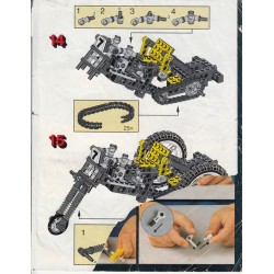 LEGO 8838 Technic Shock Cycle (1991) instructions (incomplet)