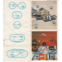 LEGO 150 151 154 155 Train (1966-1972) instructions (mini)