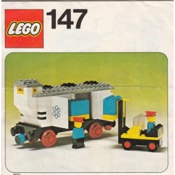LEGO 147 Refrigerated Car with Forklift (1976) instructions