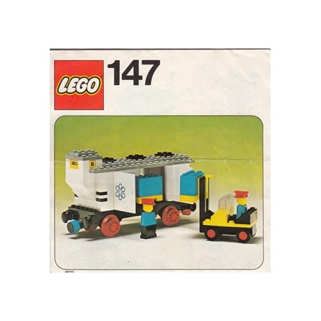 LEGO 147 Refrigerated Car with Forklift (1976) instructions