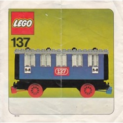LEGO 137-2 Passenger Sleeping Car (1975) instructions