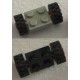 LEGO 122c01assy2 Plate 2 x 2 Modified with Red Wheels with Black Tires 15mm D. x 6mm Offset Tread Small (122c01 / 3641)