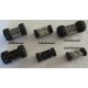 LEGO 122c01assy2 Plate 2 x 2 Modified with Red Wheels with Black Tires 15mm D. x 6mm Offset Tread Small (122c01 / 3641)