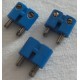 LEGO bb0236bc01 Electric Connector, 2 Way male Rounded Narrow Type 2 with Cross-Cut Pins - Blue
