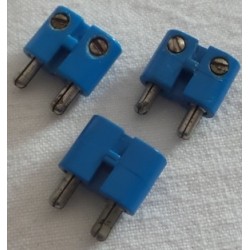 LEGO bb0236bc01 Electric Connector, 2 Way male Rounded Narrow Type 2 with Cross-Cut Pins - Blue