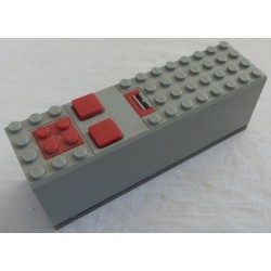 LEGO 2847c01 Electric 9V Battery Box 4 x 14 x 4 with Dark Gray Base Complete Assembly