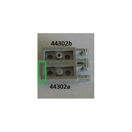 LEGO 44302b Hinge Plate 1 x 2 Locking with 2 Fingers On End, without Groove